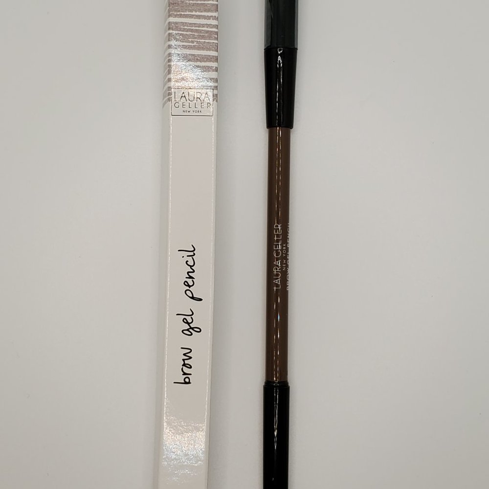 🌈 Laura Geller Brow Gel Pencil + Built in Sharpener Brush in Charcoal BNIB - Picture 2 of 16